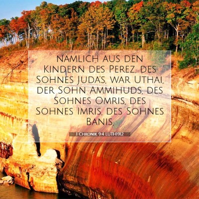 Picture 07 - 1 Chronik 9:4 LUTH1912 - nämlich aus den Kindern des Perez, des Sohnes - Bible Verse Picture