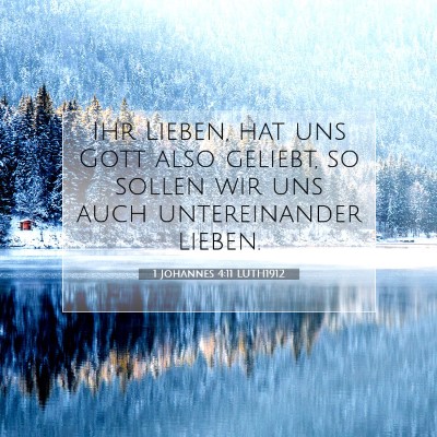 Picture 07 - 1 Johannes 4:11 LUTH1912 - Ihr Lieben, hat uns Gott also geliebt, so sollen - Bible Verse Picture