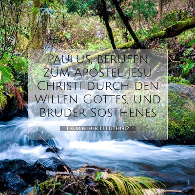 Picture 07 - 1 Korinther 1:1 LUTH1912 - Paulus, berufen zum Apostel Jesu Christi durch - Bible Verse Picture