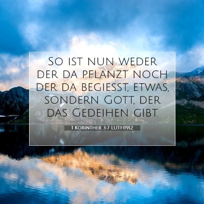 Picture 07 - 1 Korinther 3:7 LUTH1912 - So ist nun weder der da pflanzt noch der da - Bible Verse Picture