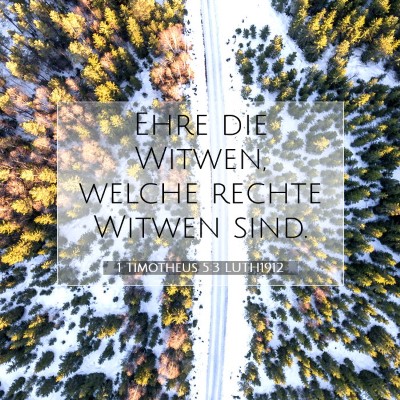 Picture 07 - 1 Timotheus 5:3 LUTH1912 - Ehre die Witwen, welche rechte Witwen - Bible Verse Picture