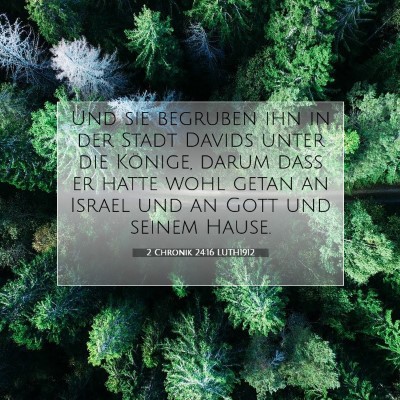 Picture 07 - 2 Chronik 24:16 LUTH1912 - Und sie begruben ihn in der Stadt Davids unter - Bible Verse Picture