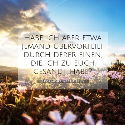 Picture 07 - 2 Korinther 12:17 LUTH1912 - Habe ich aber etwa jemand übervorteilt durch - Bible Verse Picture