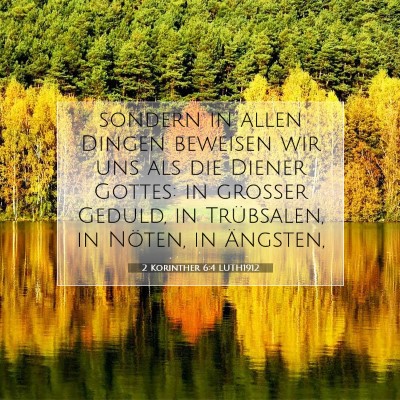 Picture 07 - 2 Korinther 6:4 LUTH1912 - sondern in allen Dingen beweisen wir uns als die - Bible Verse Picture
