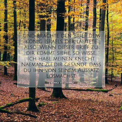 Picture 07 - 2 Könige 5:6 LUTH1912 - und brachte den Brief dem König Israels, der - Bible Verse Picture
