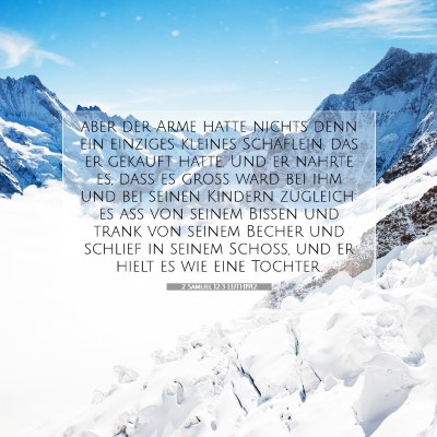 Picture 07 - 2 Samuel 12:3 LUTH1912 - aber der Arme hatte nichts denn ein einziges - Bible Verse Picture