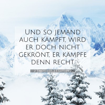 Picture 07 - 2 Timotheus 2:5 LUTH1912 - Und so jemand auch kämpft, wird er doch nicht - Bible Verse Picture