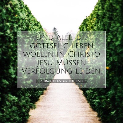Picture 07 - 2 Timotheus 3:12 LUTH1912 - Und alle, die gottselig leben wollen in Christo - Bible Verse Picture