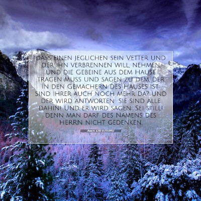 Picture 07 - Amos 6:10 LUTH1912 - daß einen jeglichen sein Vetter und der ihn - Bible Verse Picture