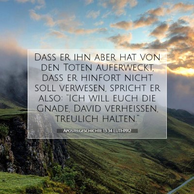 Picture 07 - Apostelgeschichte 13:34 LUTH1912 - Daß er ihn aber hat von den Toten auferweckt, - Bible Verse Picture