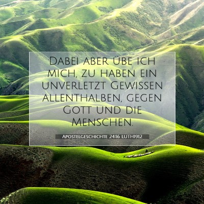Picture 07 - Apostelgeschichte 24:16 LUTH1912 - Dabei aber übe ich mich, zu haben ein unverletzt - Bible Verse Picture
