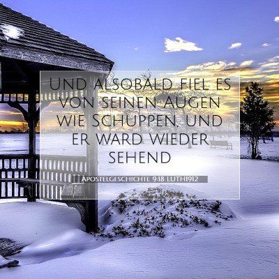Picture 07 - Apostelgeschichte 9:18 LUTH1912 - Und alsobald fiel es von seinen Augen wie - Bible Verse Picture