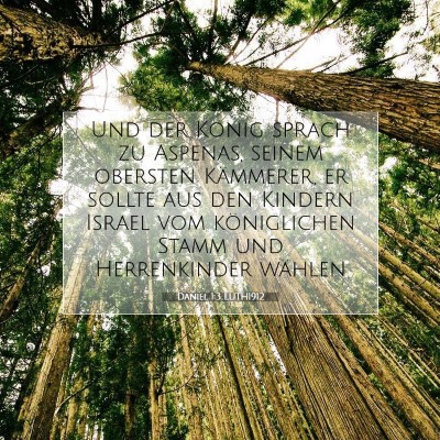 Picture 07 - Daniel 1:3 LUTH1912 - Und der König sprach zu Aspenas, seinem obersten - Bible Verse Picture