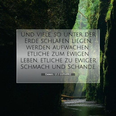 Picture 07 - Daniel 12:2 LUTH1912 - Und viele, so unter der Erde schlafen liegen, - Bible Verse Picture