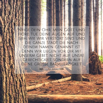Picture 07 - Daniel 9:18 LUTH1912 - Neige dein Ohr, mein Gott, und höre, tue deine - Bible Verse Picture
