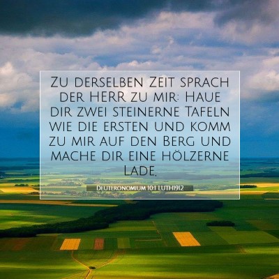 Picture 07 - Deuteronomium 10:1 LUTH1912 - Zu derselben Zeit sprach der HERR zu mir: Haue - Bible Verse Picture