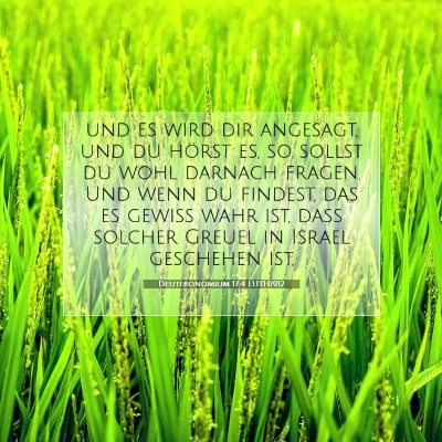 Picture 07 - Deuteronomium 17:4 LUTH1912 - und es wird dir angesagt, und du hörst es, so - Bible Verse Picture