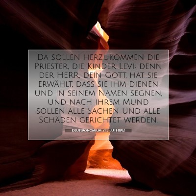 Picture 07 - Deuteronomium 21:5 LUTH1912 - Da sollen herzukommen die Priester, die Kinder - Bible Verse Picture