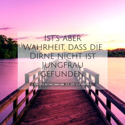 Picture 07 - Deuteronomium 22:20 LUTH1912 - Ist's aber Wahrheit, daß die Dirne nicht ist - Bible Verse Picture
