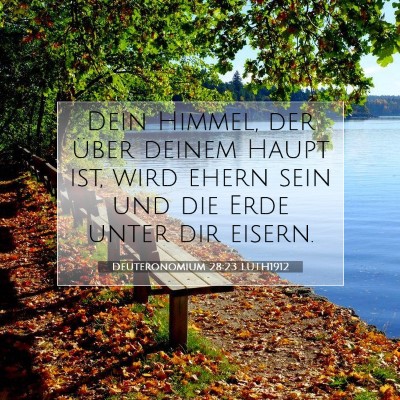 Picture 07 - Deuteronomium 28:23 LUTH1912 - Dein Himmel, der über deinem Haupt ist, wird - Bible Verse Picture