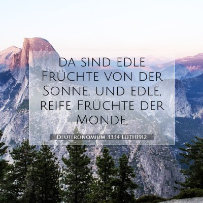 Picture 07 - Deuteronomium 33:14 LUTH1912 - da sind edle Früchte von der Sonne, und edle, - Bible Verse Picture
