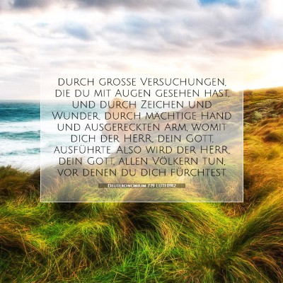 Picture 07 - Deuteronomium 7:19 LUTH1912 - durch große Versuchungen, die du mit Augen - Bible Verse Picture