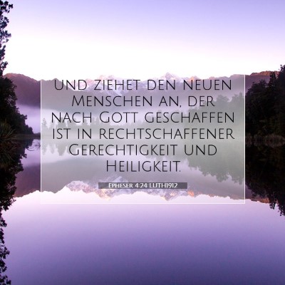Picture 07 - Epheser 4:24 LUTH1912 - und ziehet den neuen Menschen an, der nach Gott - Bible Verse Picture