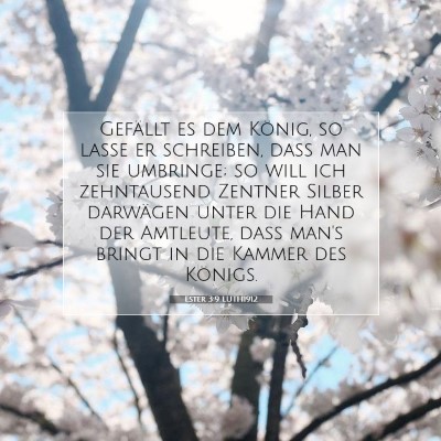 Picture 07 - Ester 3:9 LUTH1912 - Gefällt es dem König, so lasse er schreiben, - Bible Verse Picture