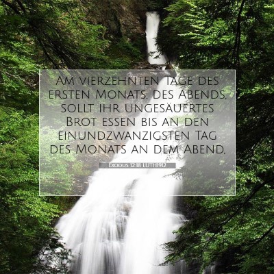Picture 07 - Exodus 12:18 LUTH1912 - Am vierzehnten Tage des ersten Monats, des - Bible Verse Picture