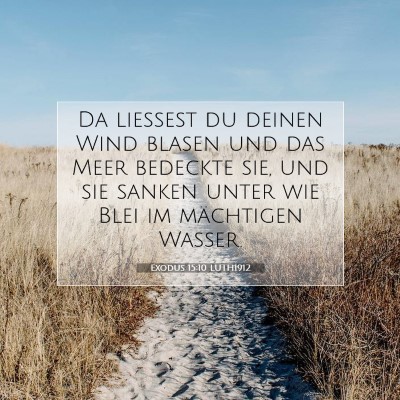 Picture 07 - Exodus 15:10 LUTH1912 - Da ließest du deinen Wind blasen und das Meer - Bible Verse Picture