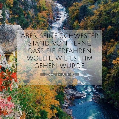Picture 07 - Exodus 2:4 LUTH1912 - Aber seine Schwester stand von ferne, daß sie - Bible Verse Picture