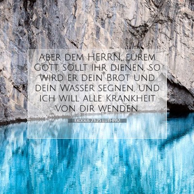 Picture 07 - Exodus 23:25 LUTH1912 - Aber dem HERRN, eurem Gott, sollt ihr dienen, so - Bible Verse Picture
