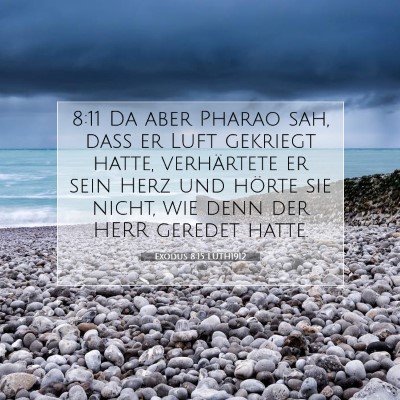 Picture 07 - Exodus 8:15 LUTH1912 - 8:11 Da aber Pharao sah, daß er Luft gekriegt - Bible Verse Picture