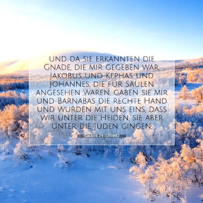 Picture 07 - Galater 2:9 LUTH1912 - und da sie erkannten die Gnade, die mir gegeben - Bible Verse Picture