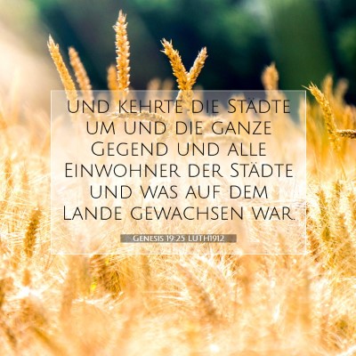Picture 07 - Genesis 19:25 LUTH1912 - und kehrte die Städte um und die ganze Gegend - Bible Verse Picture