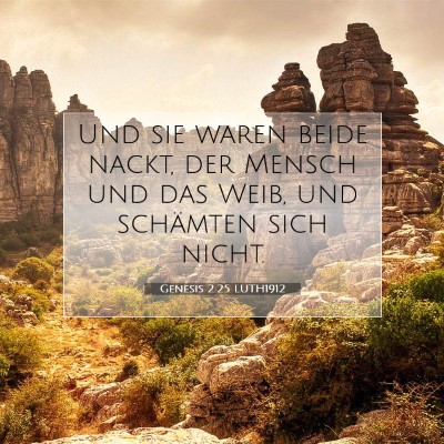 Picture 07 - Genesis 2:25 LUTH1912 - Und sie waren beide nackt, der Mensch und das - Bible Verse Picture
