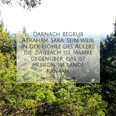 Picture 07 - Genesis 23:19 LUTH1912 - Darnach begrub Abraham Sara, sein Weib, in der - Bible Verse Picture