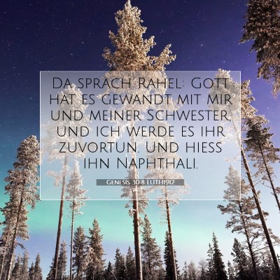 Picture 07 - Genesis 30:8 LUTH1912 - Da sprach Rahel: Gott hat es gewandt mit mir und - Bible Verse Picture