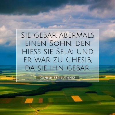 Picture 07 - Genesis 38:5 LUTH1912 - Sie gebar abermals einen Sohn, den hieß sie - Bible Verse Picture