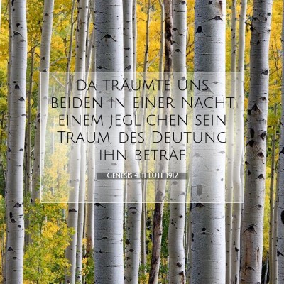 Picture 07 - Genesis 41:11 LUTH1912 - da träumte uns beiden in einer Nacht, einem - Bible Verse Picture