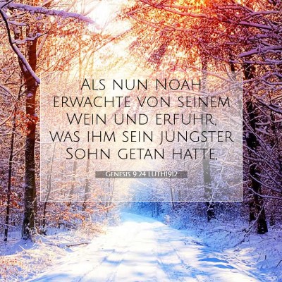 Picture 07 - Genesis 9:24 LUTH1912 - Als nun Noah erwachte von seinem Wein und erfuhr, - Bible Verse Picture