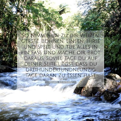 Picture 07 - Hesekiel 4:9 LUTH1912 - So nimm nun zu dir Weizen, Gerste, Bohnen, - Bible Verse Picture