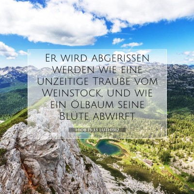 Picture 07 - Hiob 15:33 LUTH1912 - Er wird abgerissen werden wie eine unzeitige - Bible Verse Picture