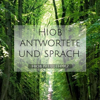 Picture 07 - Hiob 19:1 LUTH1912 - Hiob antwortete und - Bible Verse Picture