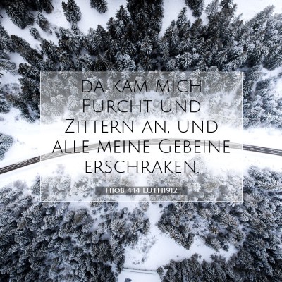 Picture 07 - Hiob 4:14 LUTH1912 - da kam mich Furcht und Zittern an, und alle meine - Bible Verse Picture
