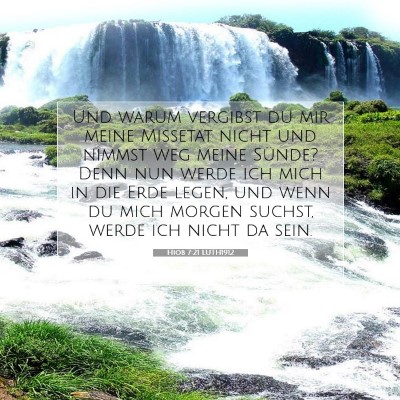 Picture 07 - Hiob 7:21 LUTH1912 - Und warum vergibst du mir meine Missetat nicht - Bible Verse Picture