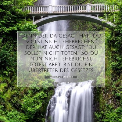 Picture 07 - Jakobus 2:11 LUTH1912 - Denn der da gesagt hat: “Du sollst nicht - Bible Verse Picture
