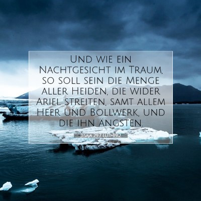 Picture 07 - Jesaja 29:7 LUTH1912 - Und wie ein Nachtgesicht im Traum, so soll sein - Bible Verse Picture