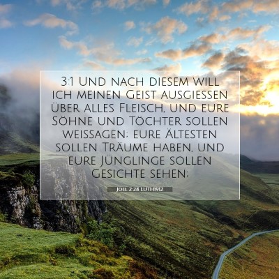 Picture 07 - Joel 2:28 LUTH1912 - 3:1 Und nach diesem will ich meinen Geist - Bible Verse Picture