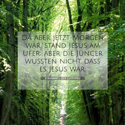 Picture 07 - Johannes 21:4 LUTH1912 - Da aber jetzt Morgen war, stand Jesus am Ufer; - Bible Verse Picture